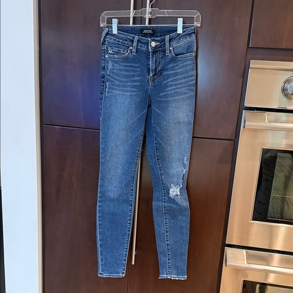 True Religion  Jennie Curvy High Rise super Skinny distressed jeans - Picture 1 of 12